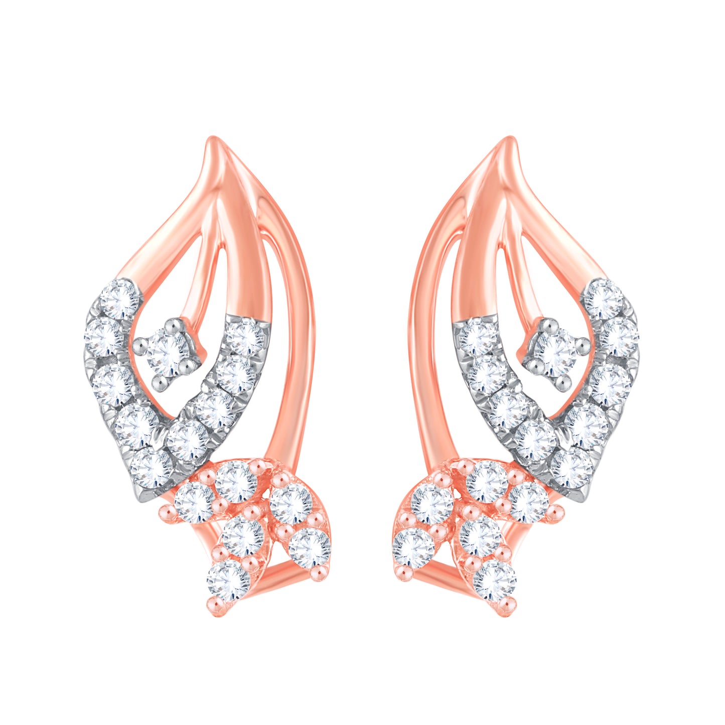 Diamond Earring for her in Rose Gold DPE23020