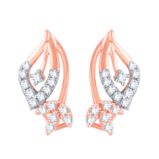 Diamond Earring for her in Rose Gold DPE23020