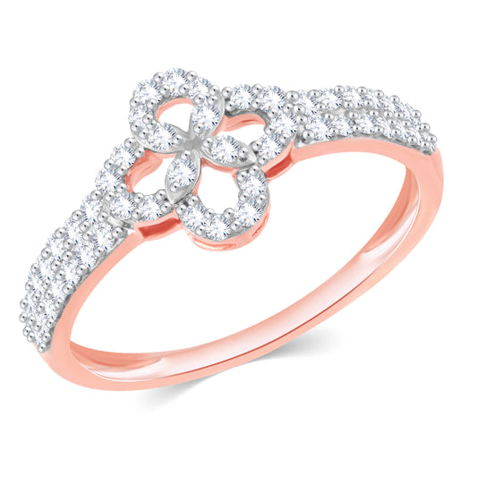 Diamond Ring for her in Rose Gold DPR23011