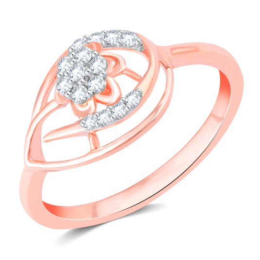 Diamond Ring for her in Rose Gold DPR23016