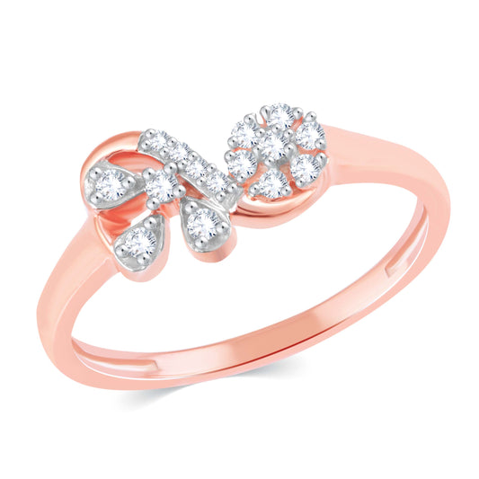 Diamond Ring for her in Rose Gold DPR23029