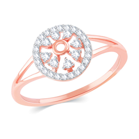 Diamond Ring for her in Rose Gold DPR23036