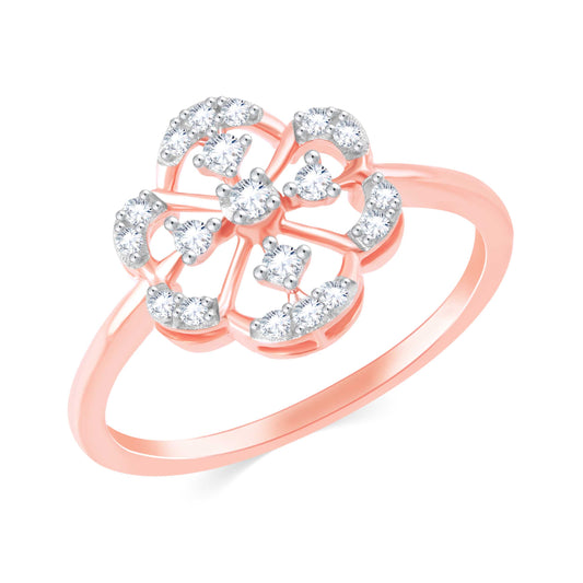 Diamond Ring for her in Rose Gold DPR23040