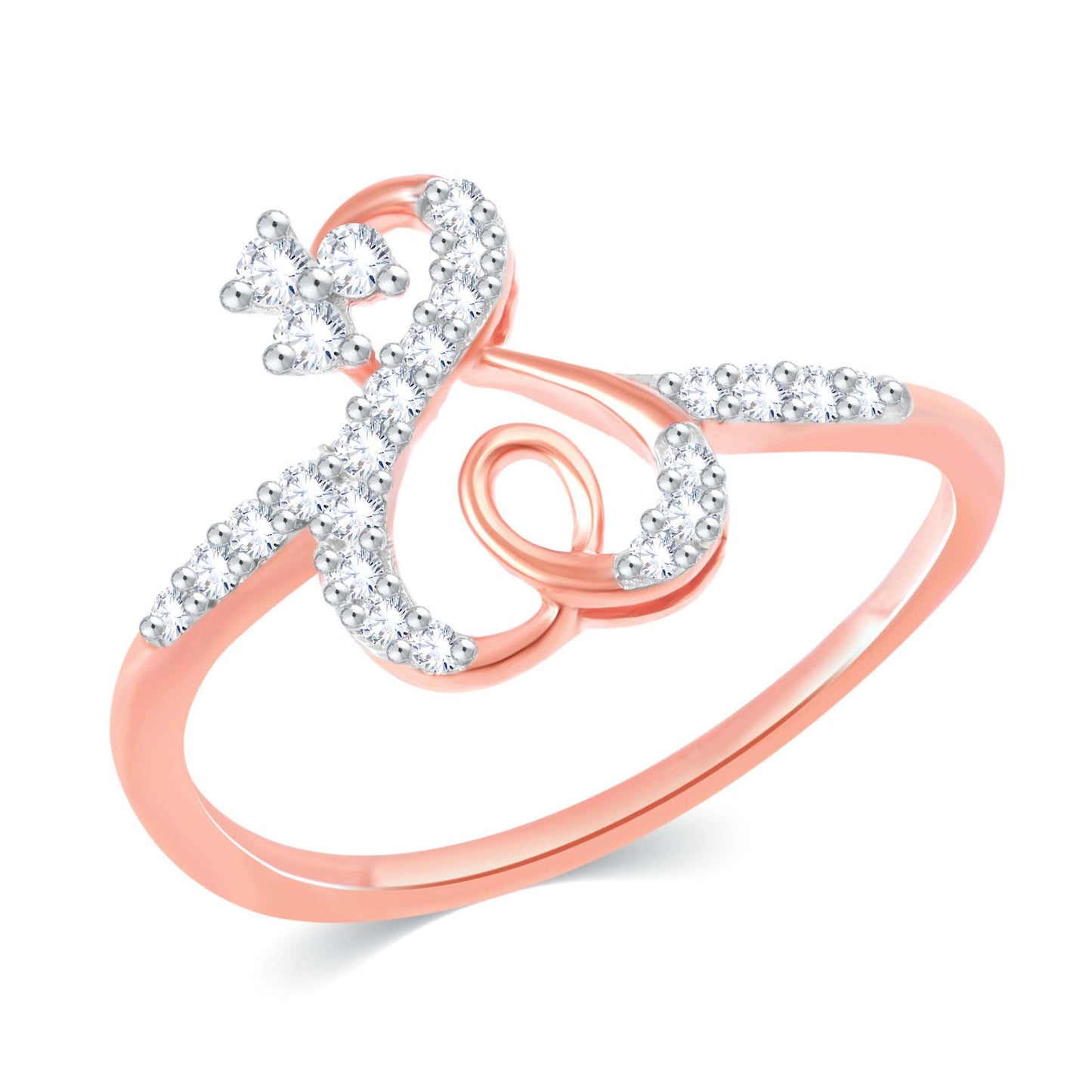 Diamond Ring for her in Rose Gold DPR23041