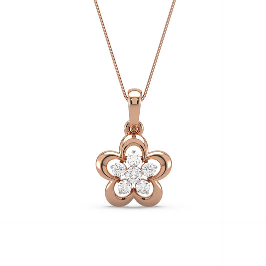 Helan Flower Diamond Pendant