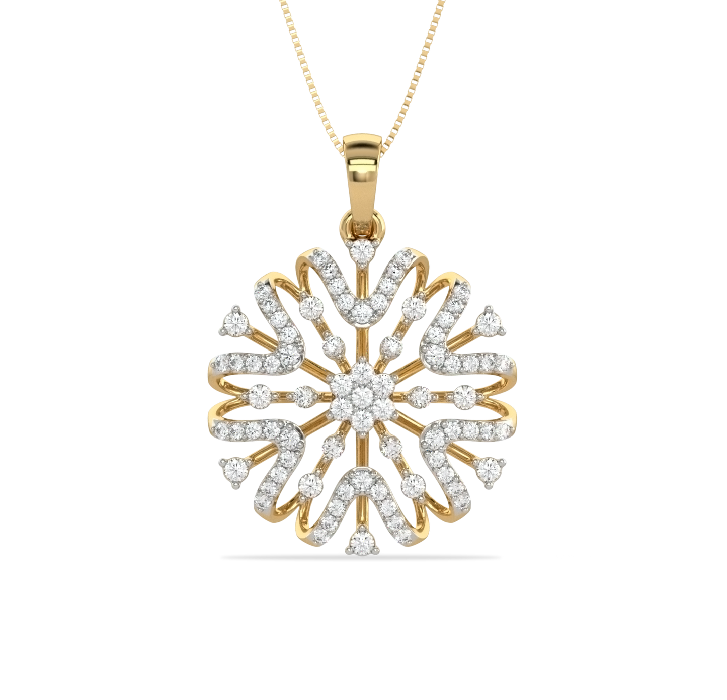 Holie Floral Diamond Pendant