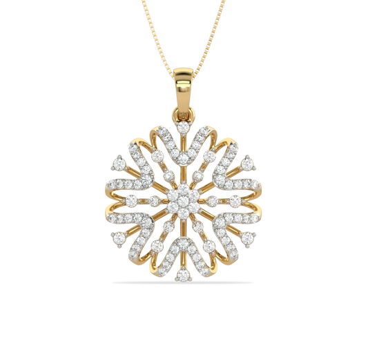 Holie Floral Diamond Pendant