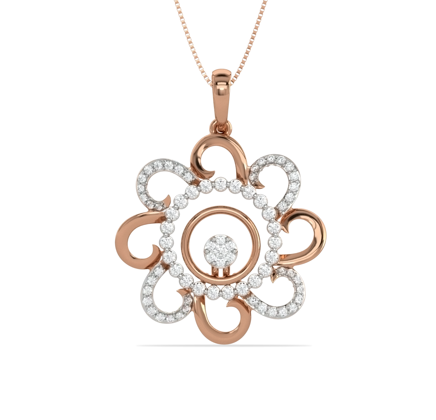 Cabello Floral Diamond Pendant