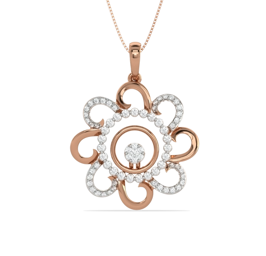 Cabello Floral Diamond Pendant