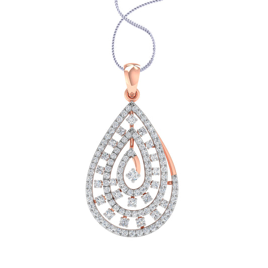 Zarah Oval Diamond Pendant