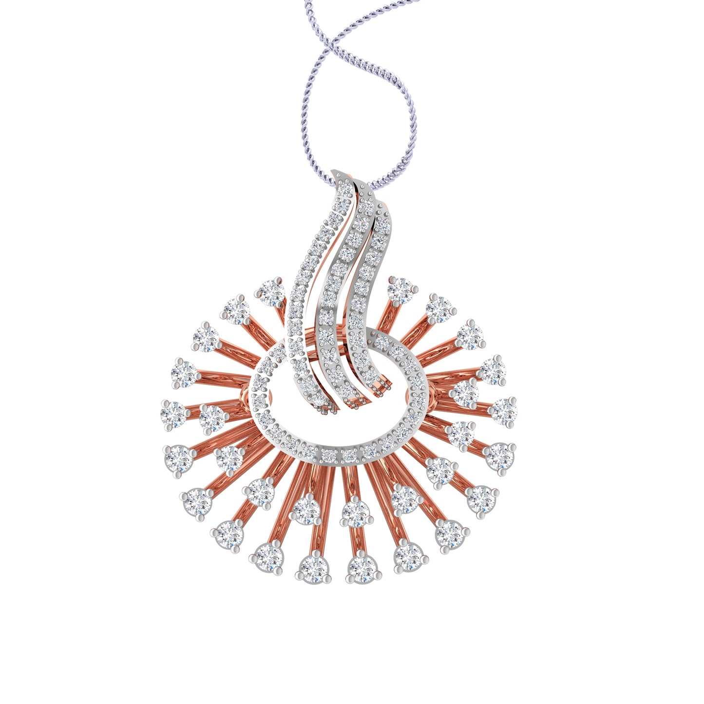 Naile Circle Diamond Pendant