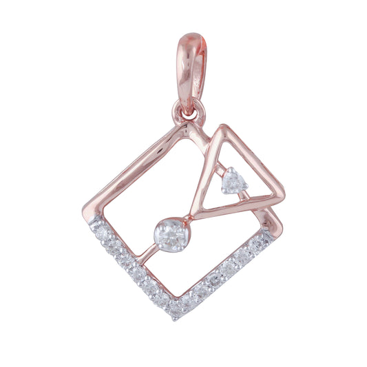 Diamond Pendant for her in Rose Gold DPS23001