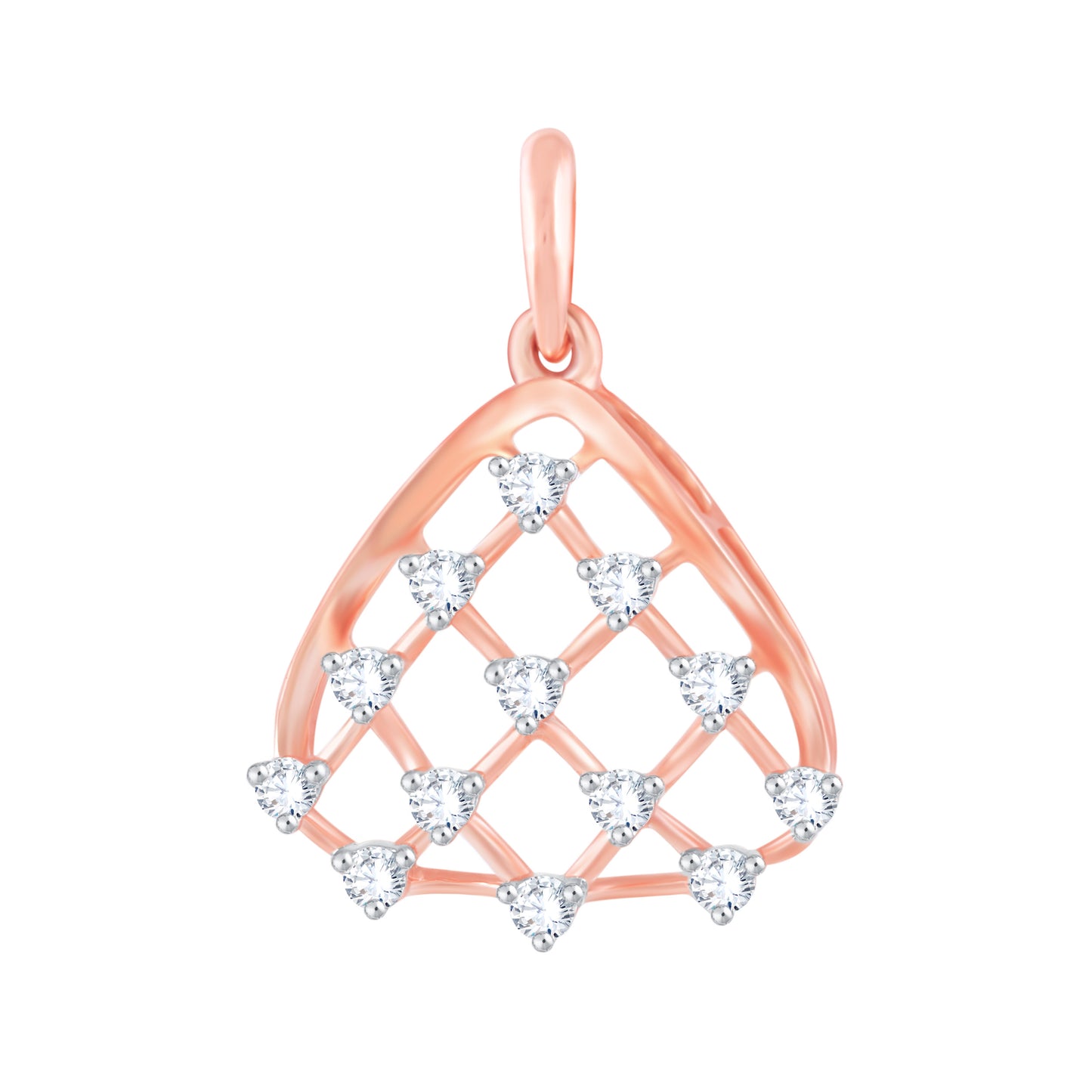 Diamond Pendant for her in Rose Gold DPS23018