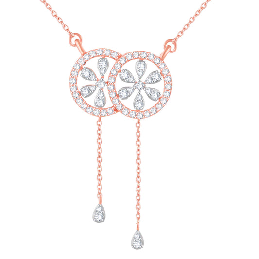 Diamond Pendant for her in Rose Gold DPS23025