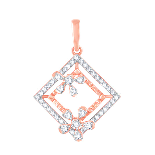 Diamond Pendant for her in Rose Gold DPS23026