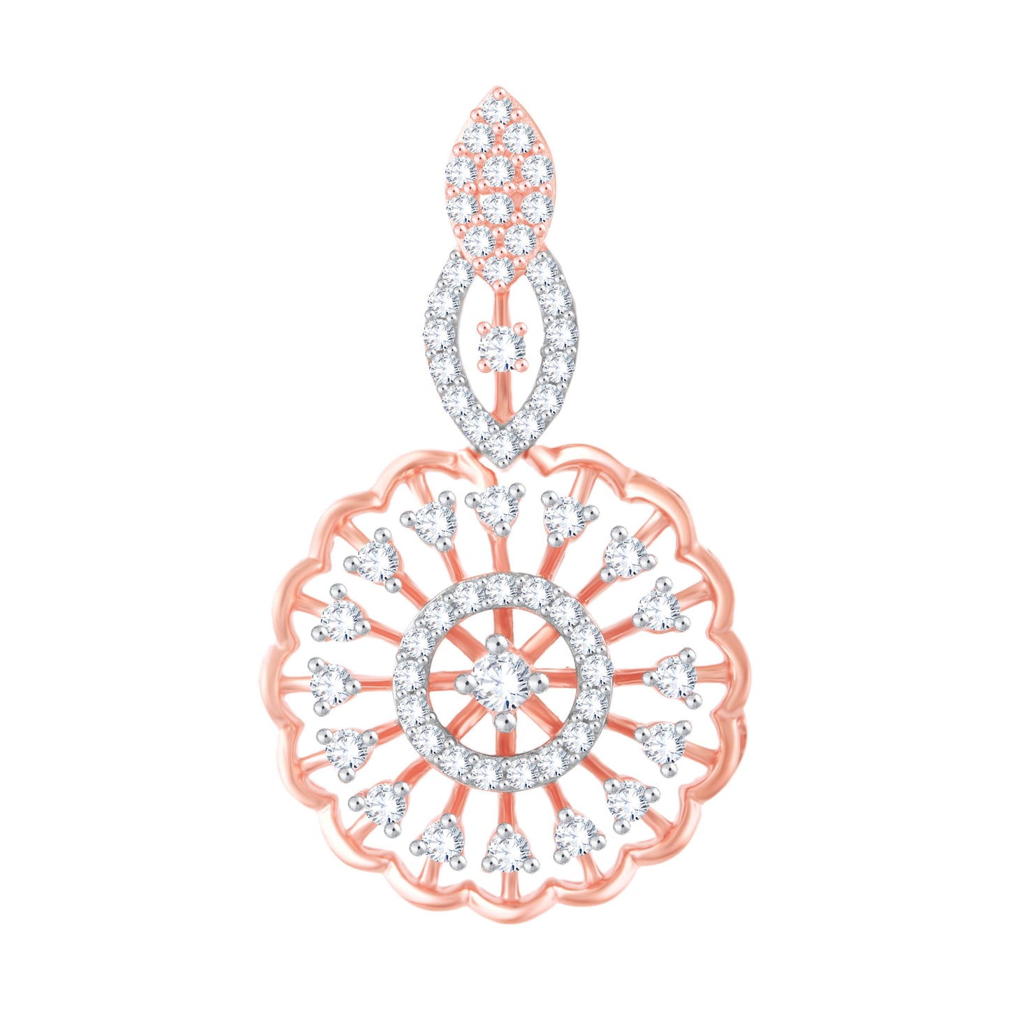 Diamond Pendant for her in Rose Gold DPS23027