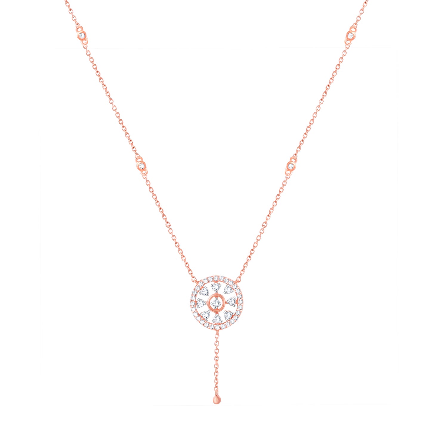 Diamond Pendant for her in Rose Gold DPS23036