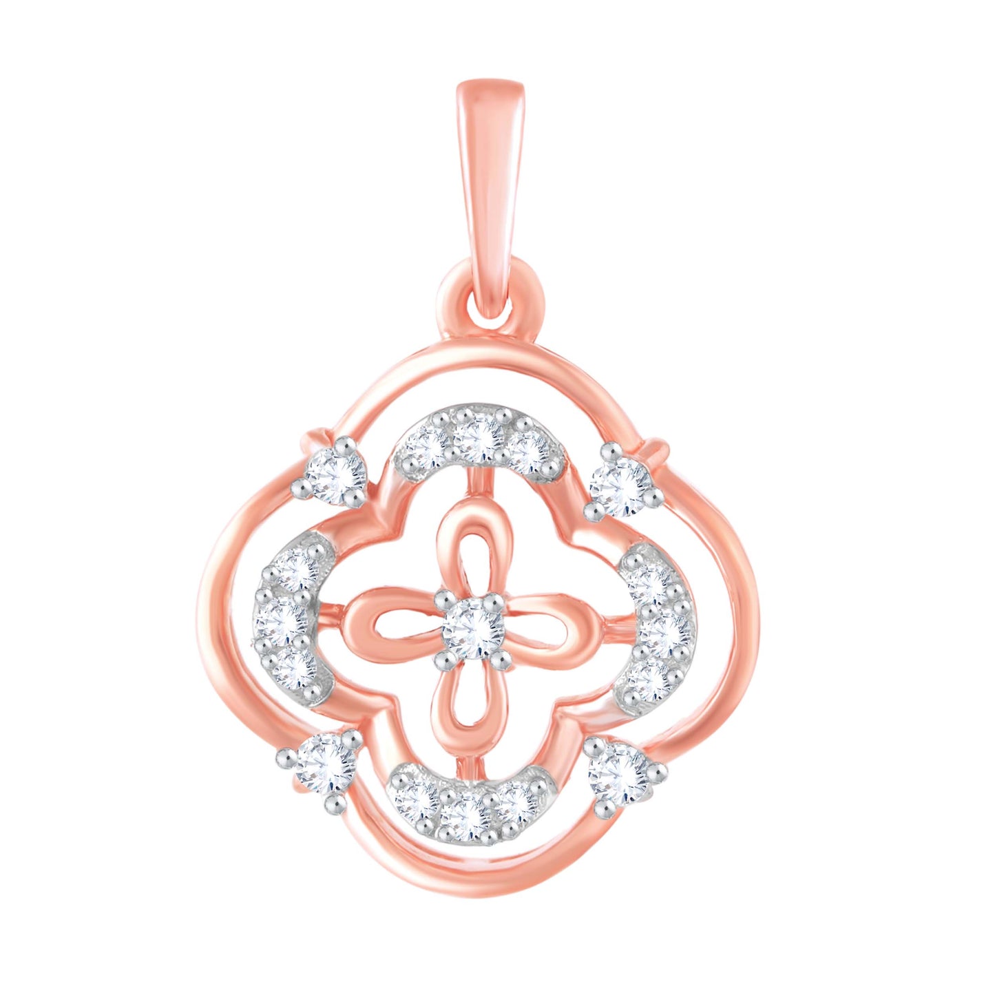 Diamond Pendant for her in Rose Gold DPS23039