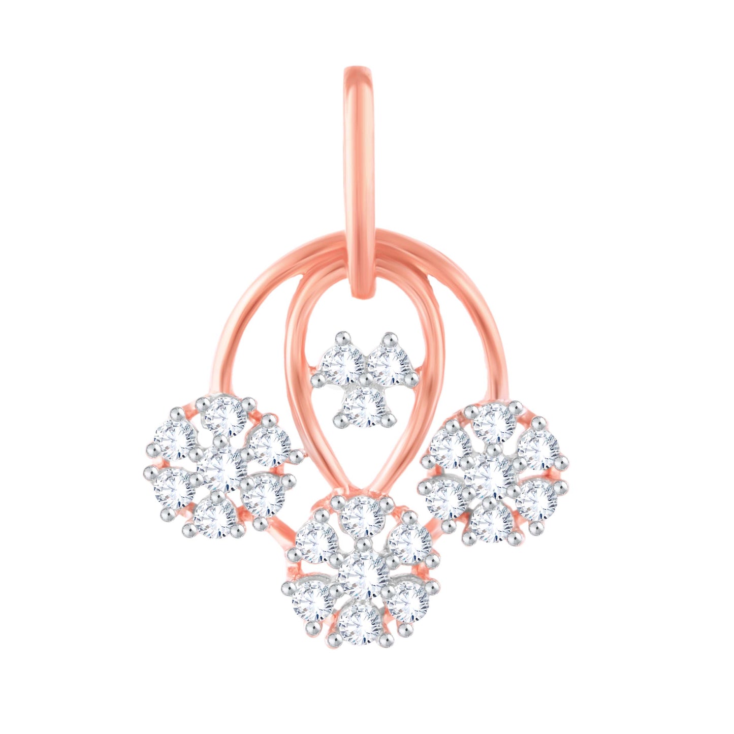 Diamond Pendant for her in Rose Gold DPS23042