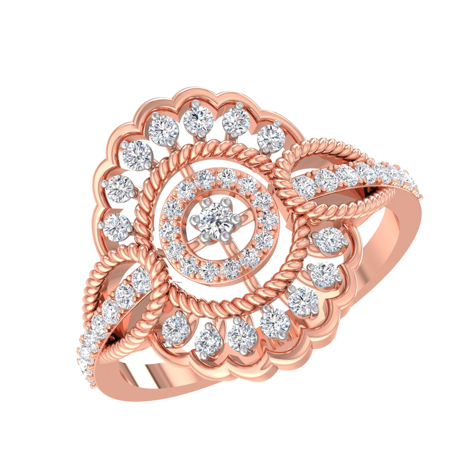 Almitra Floral Diamond Ring