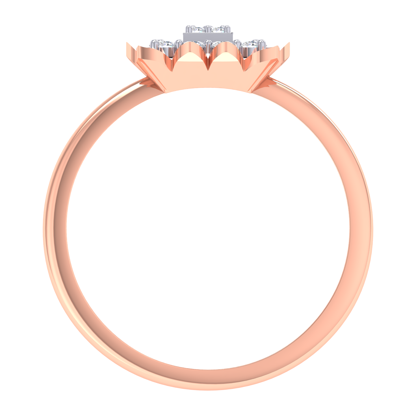 Savya Square Diamond Ring