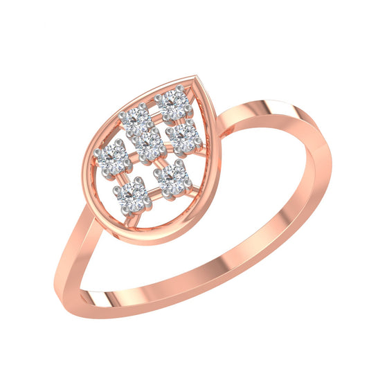 Bruna Leaf Diamond Ring