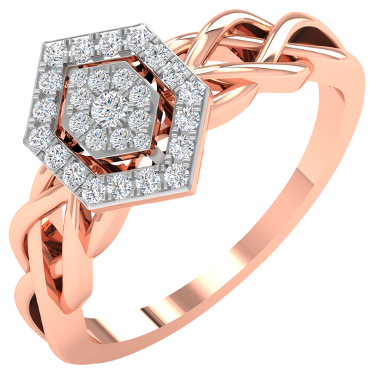Noemie Hexagon Diamond Ring