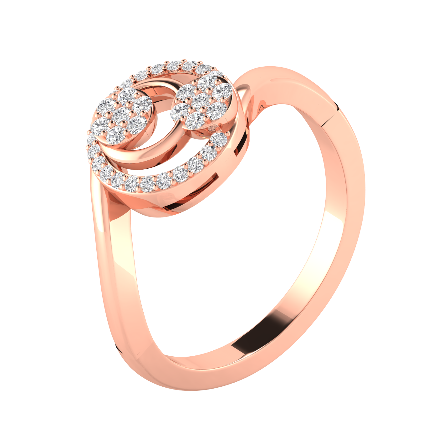 Genny Swirl Diamond Ring