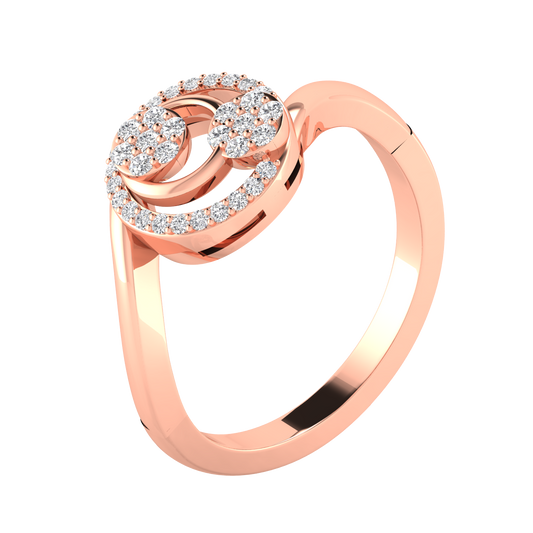 Genny Swirl Diamond Ring