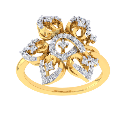 Bally Flower Diamond Ring