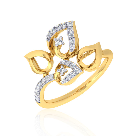 Nyra Leaf Diamond Ring