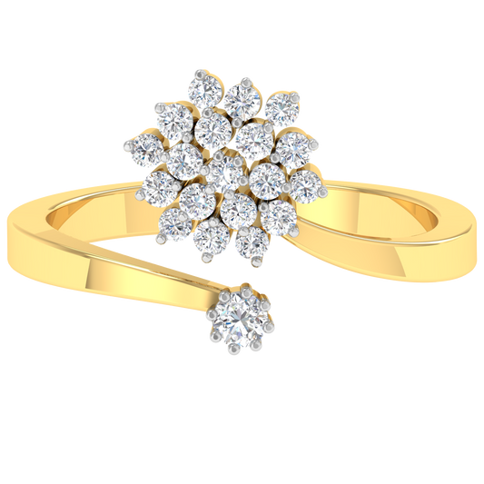 Beena Diamond Open Ring