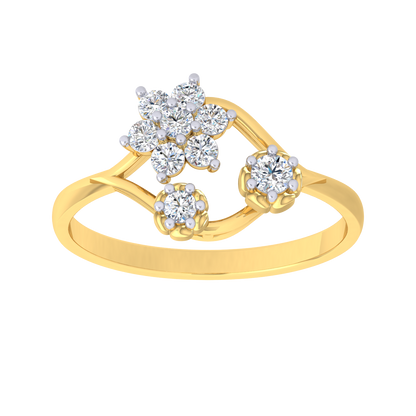 Veena Flower Diamond Ring