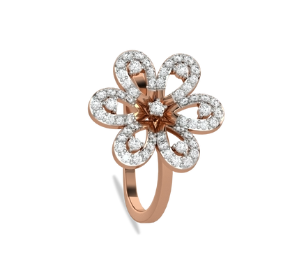 Mariam Flower Diamond Ring