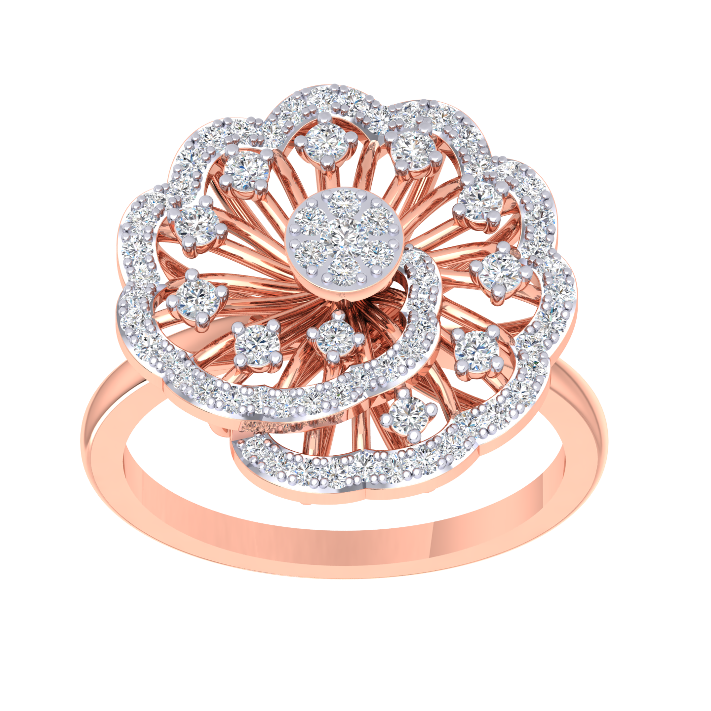 Nathalie Floral Diamond Ring