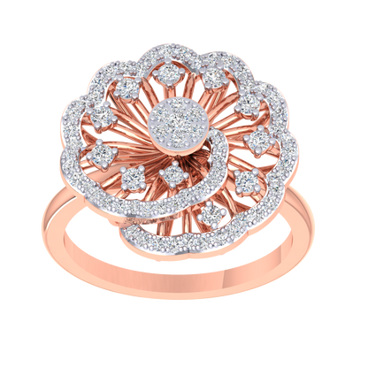 Nathalie Floral Diamond Ring