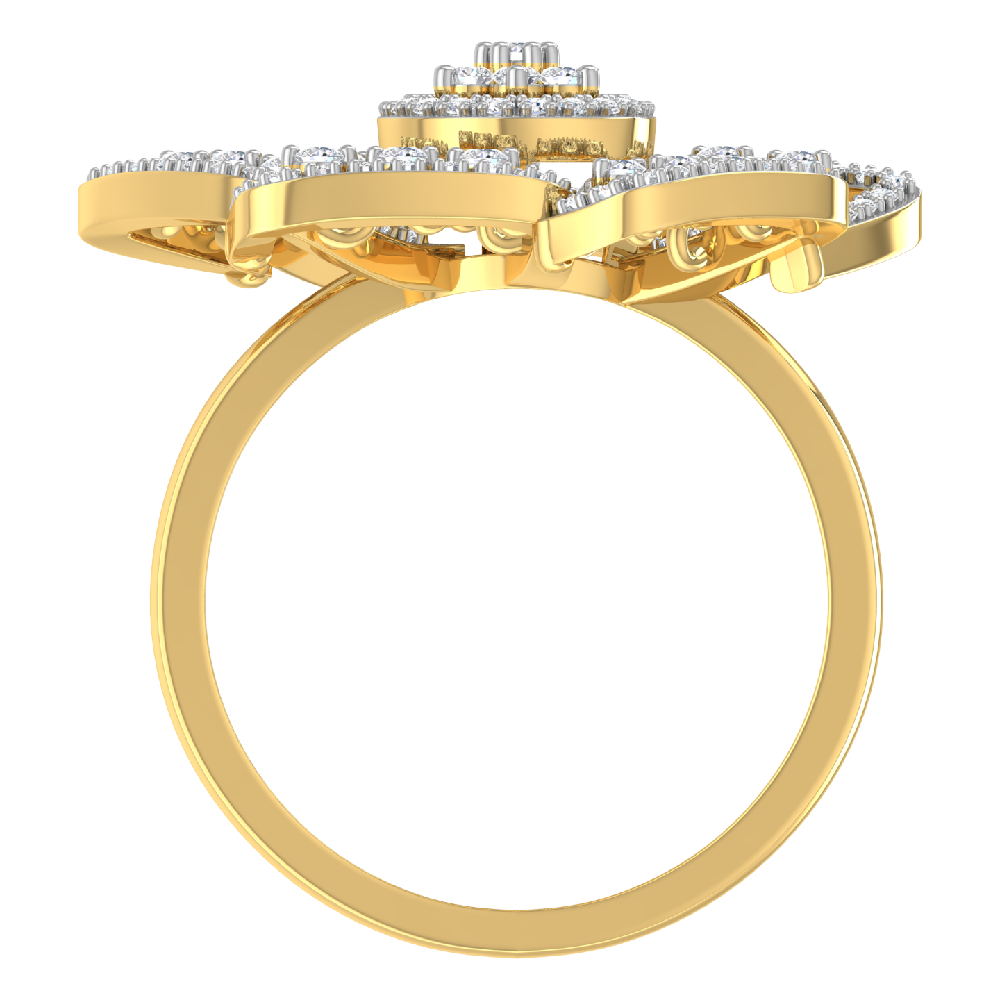 Della Fan Diamond Ring