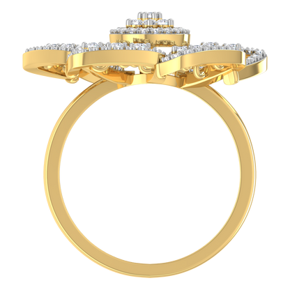 Della Fan Diamond Ring