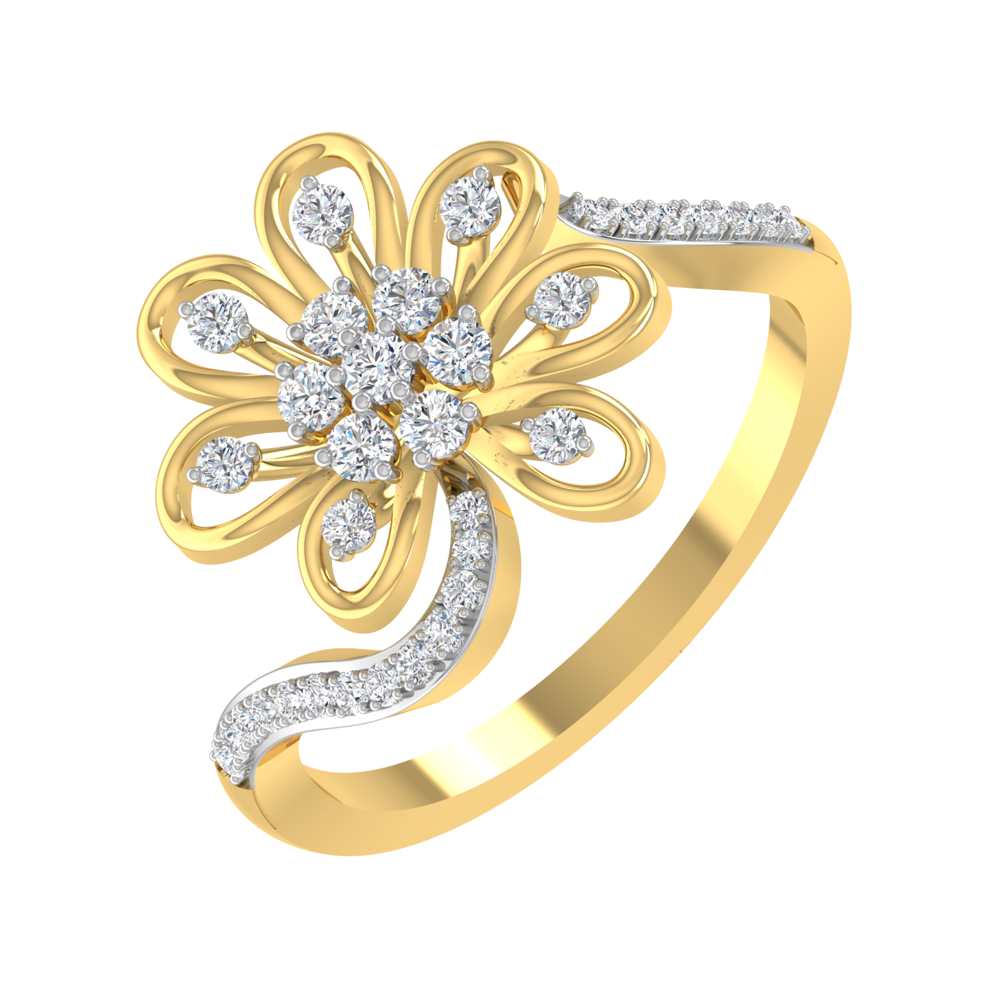 Blakely Floral Diamond Ring