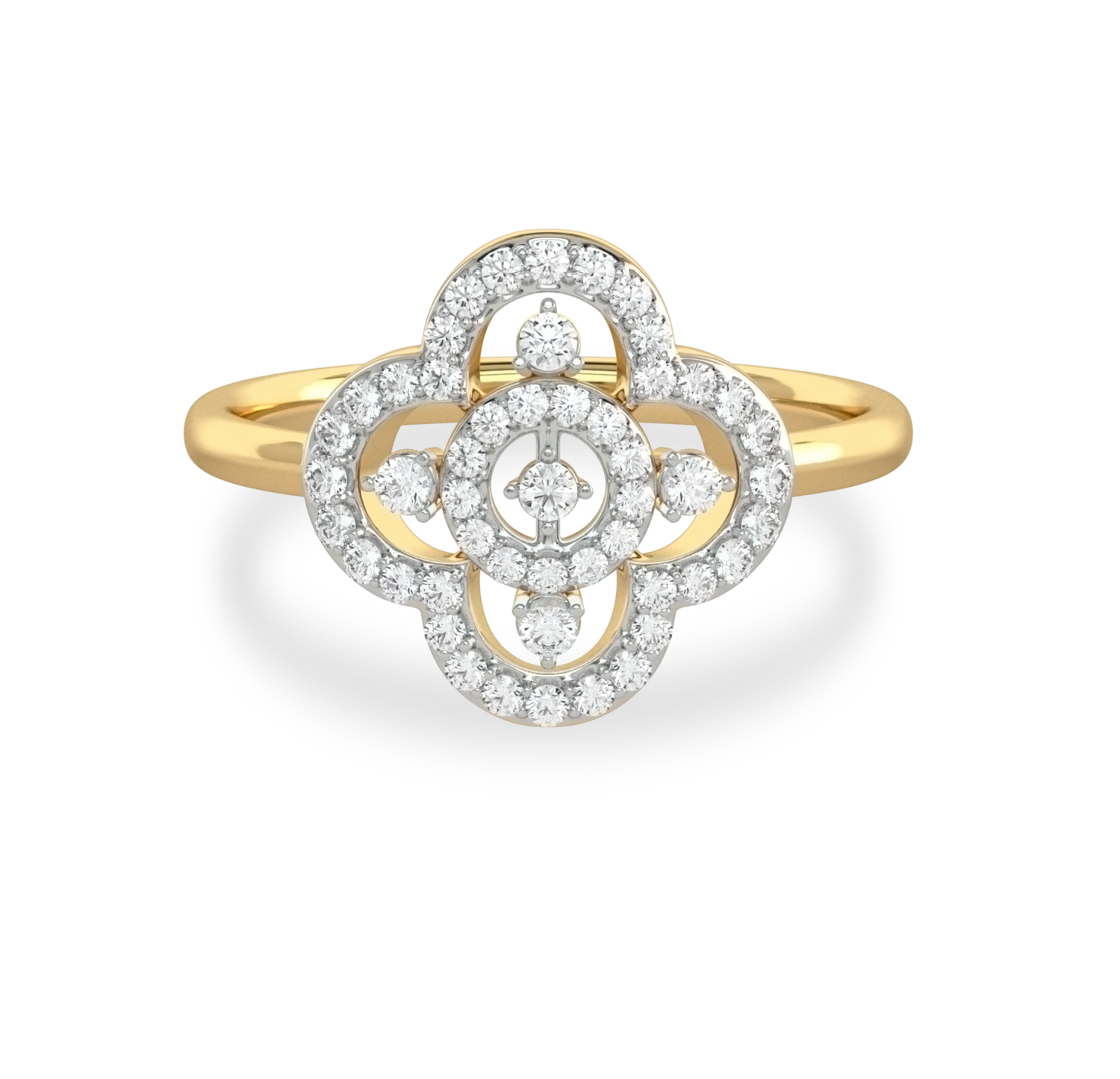 Finley Floral Diamond Ring – Divaa By Orra