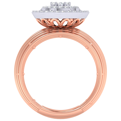 Betsy Halo Diamond Ring