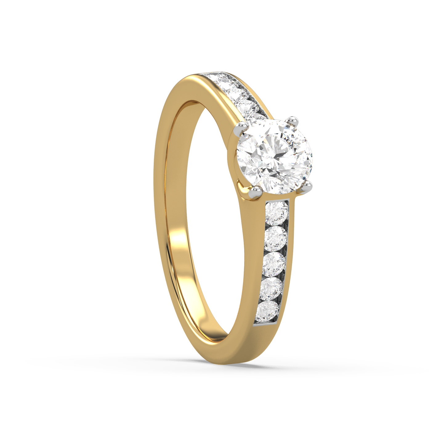 Whitey Solitaire Diamond Ring