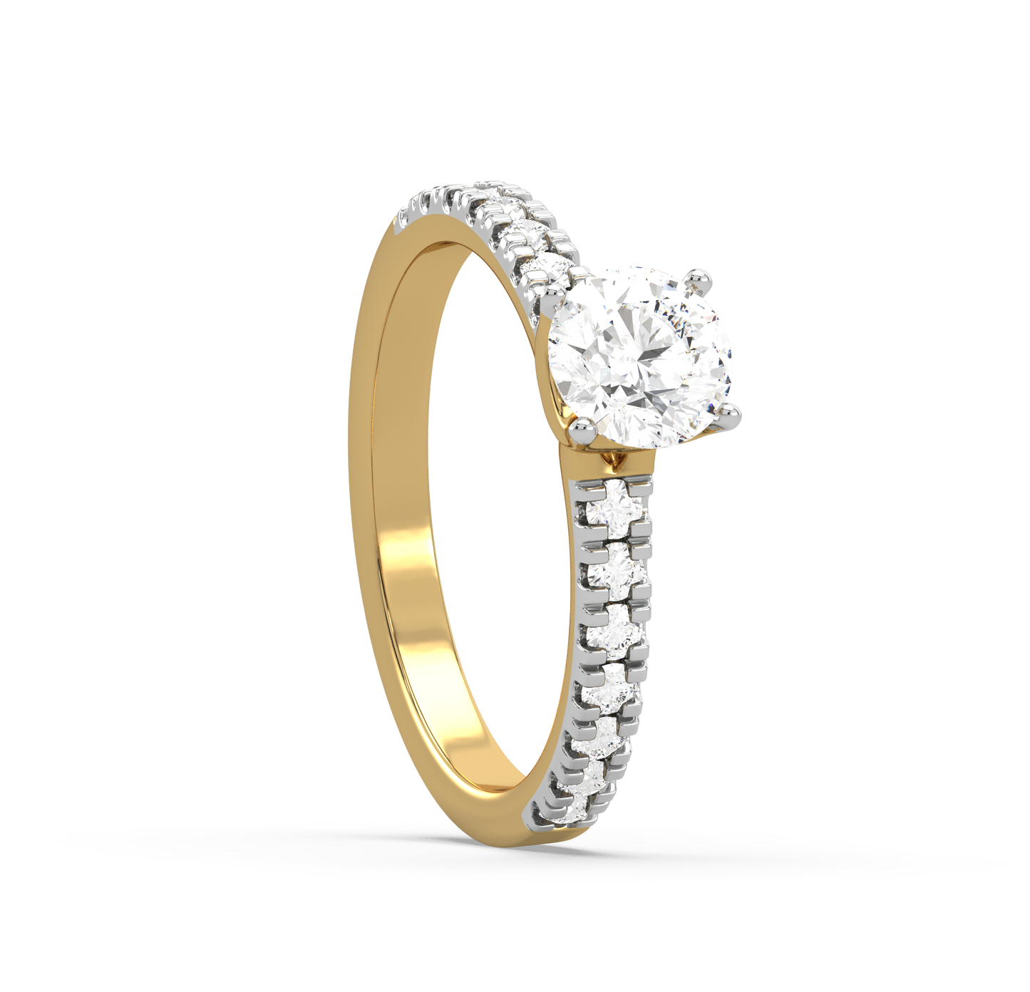 Harlee Ornate Solitaire Diamond Ring