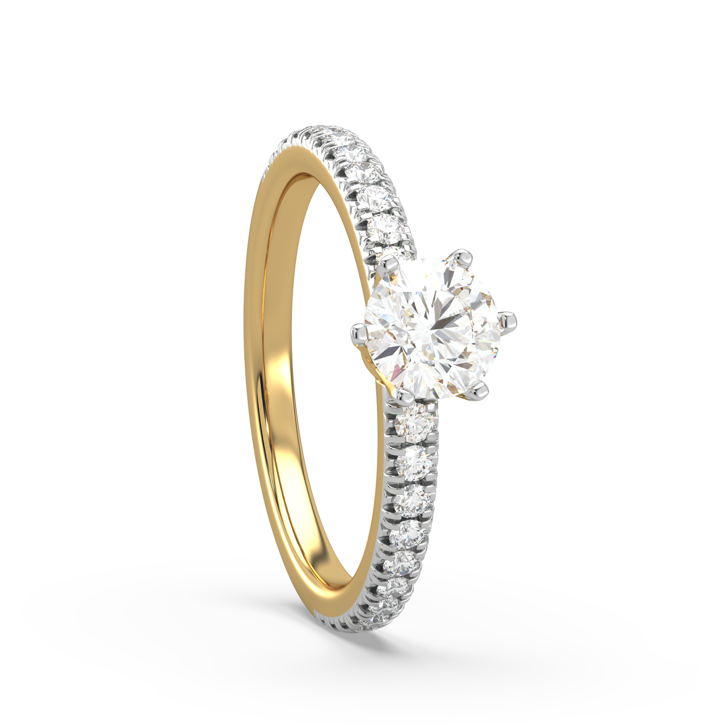 Cadence Solitaire Diamond Ring