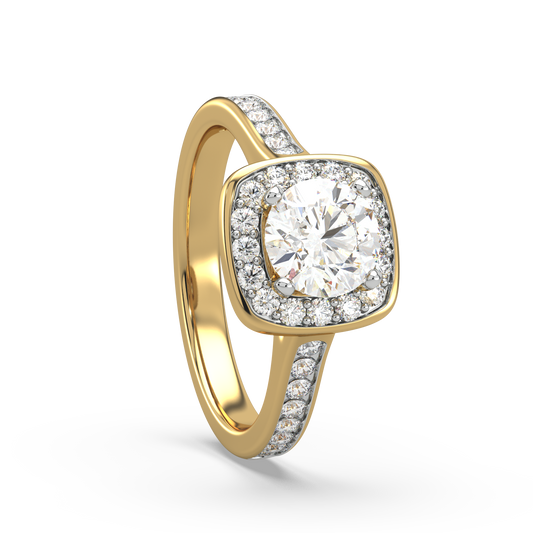 Selene Trendy Solitaire Diamond Ring