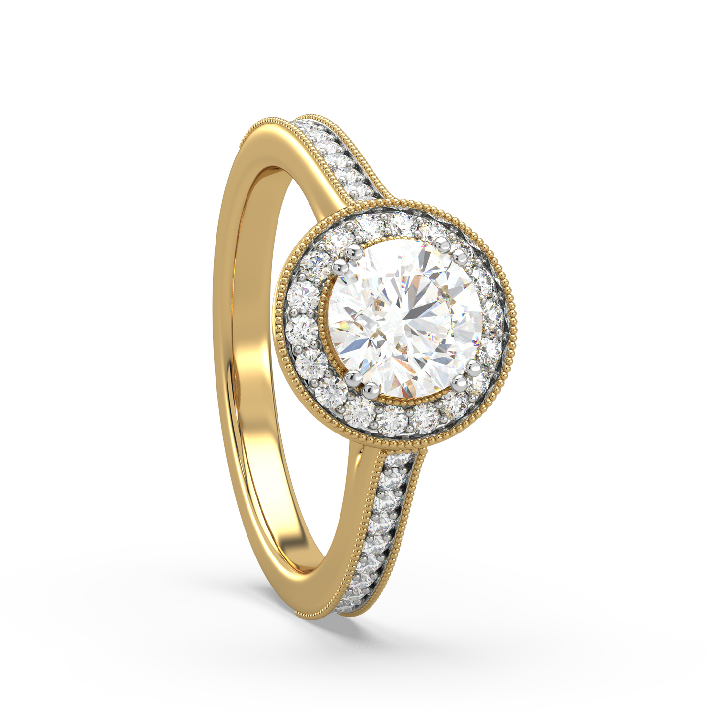 Faye Orb Solitaire Diamond Ring