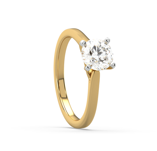 Mishenka Solitaire Diamond Ring