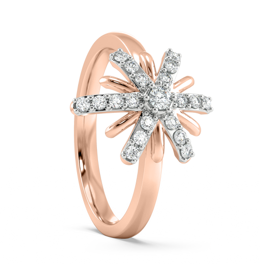 Diamond Ring for her in Rose Gold DRG22550