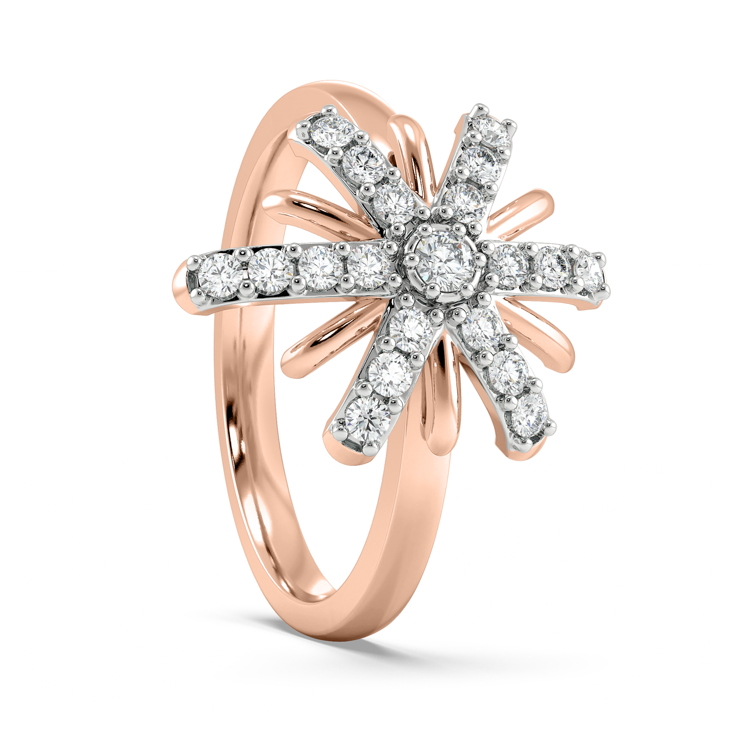 Diamond Ring for her in Rose Gold DRG22551