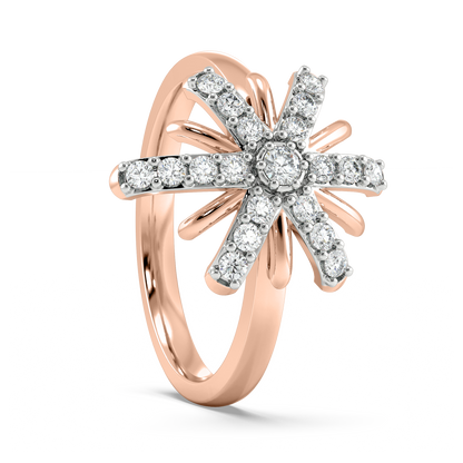 Diamond Ring for her in Rose Gold DRG22551